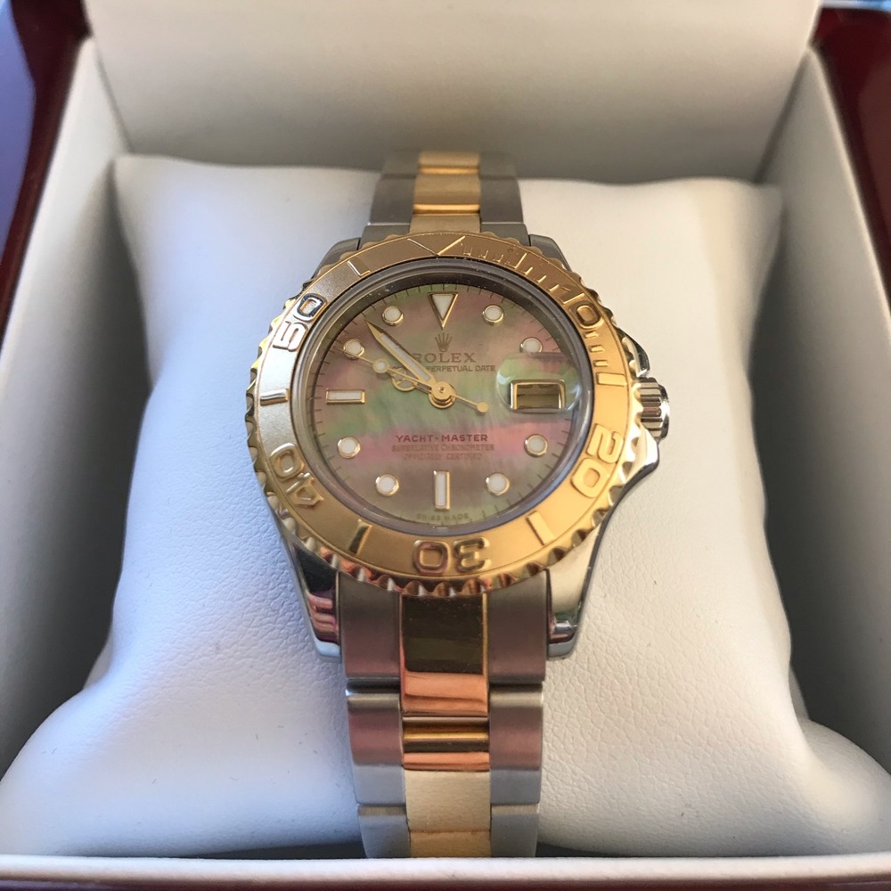 Rolex Yacht Master 18K Yellow Gold & Steel Watch